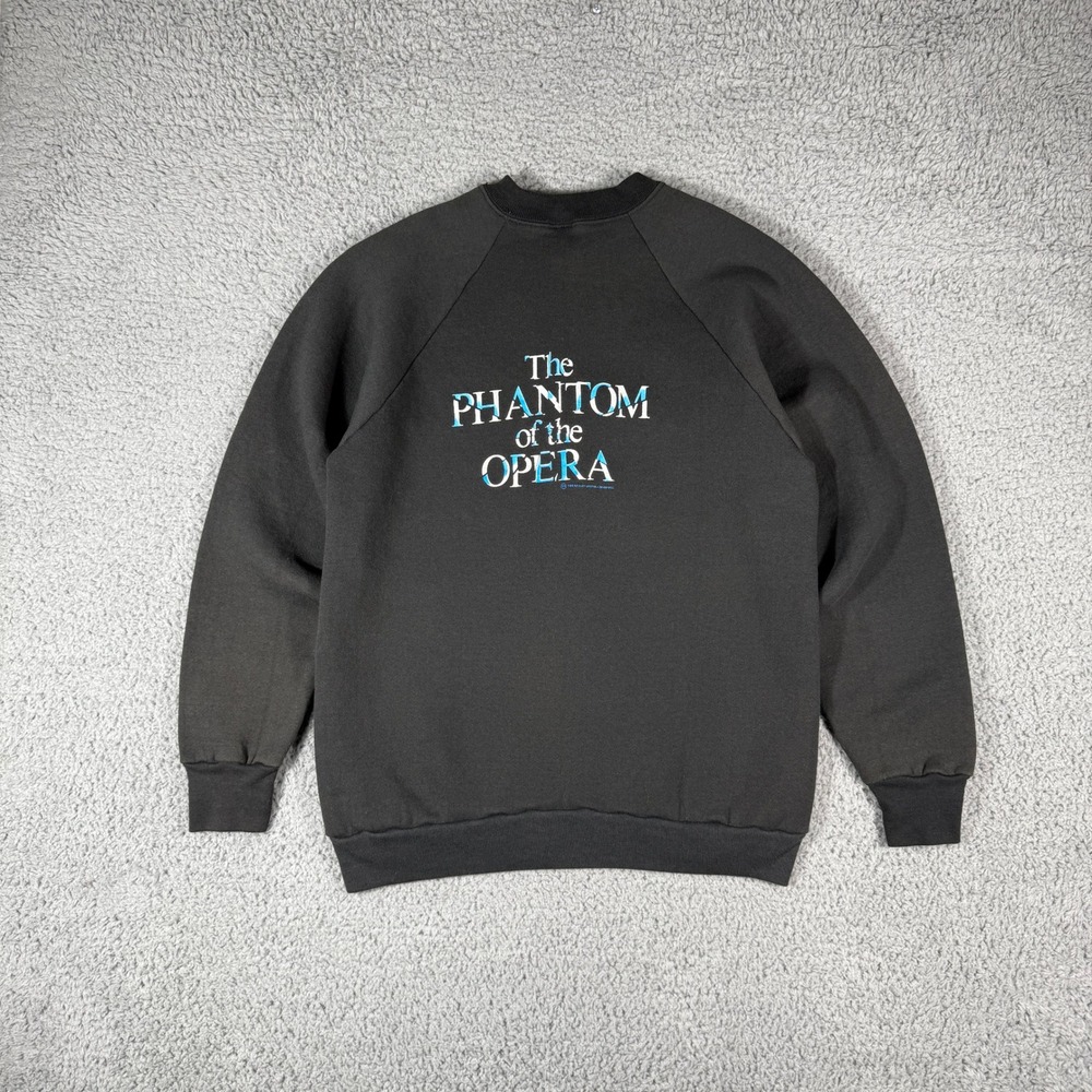 Vintage 1986 Phantom Of The Opera Sweater Size Large Theatre Mask Fruit of Loom